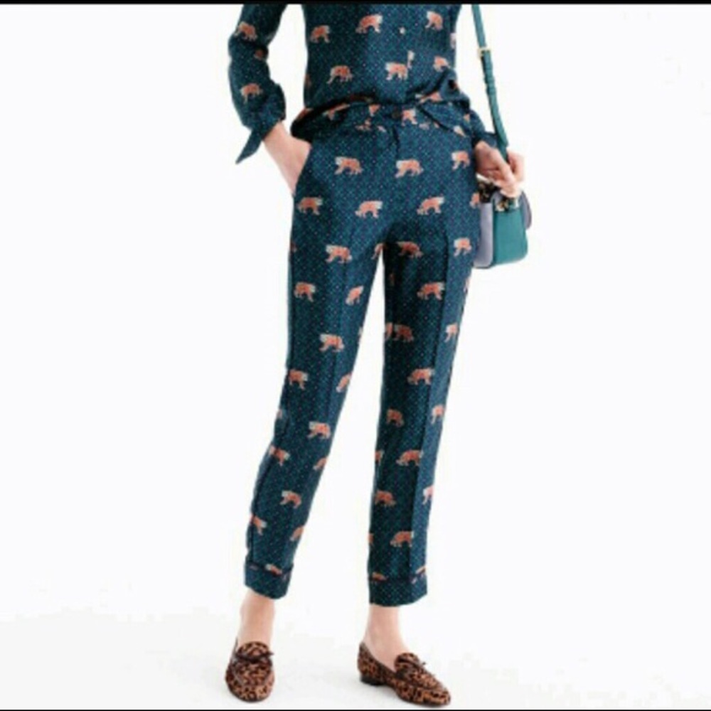 Silk Printed Pants